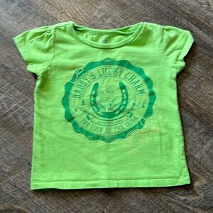 Old navy 18 24 months girls boys St. Patrick’s day shirt green short sleeved
